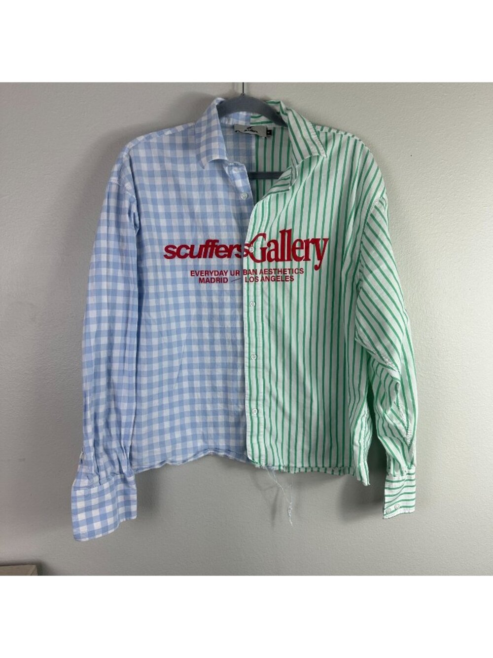 Scuffers Atelier Copenhagen Button Up Shirt M Stripe Lightweight Streetwear
